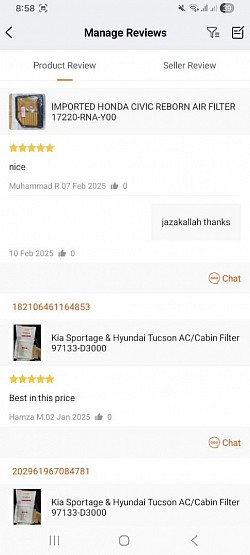Customer reviews